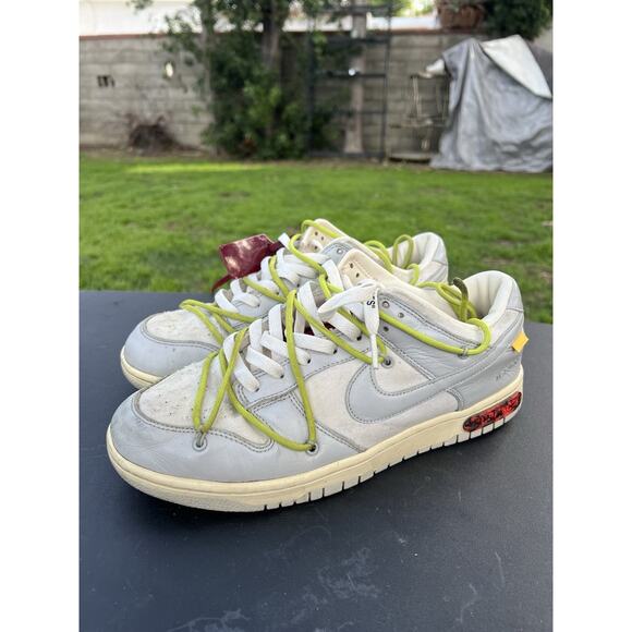 Nike Off-White Dunk Low Lot 08 of 50 - Size 10.5M - DM1602-106 (no Insoles) main image 4